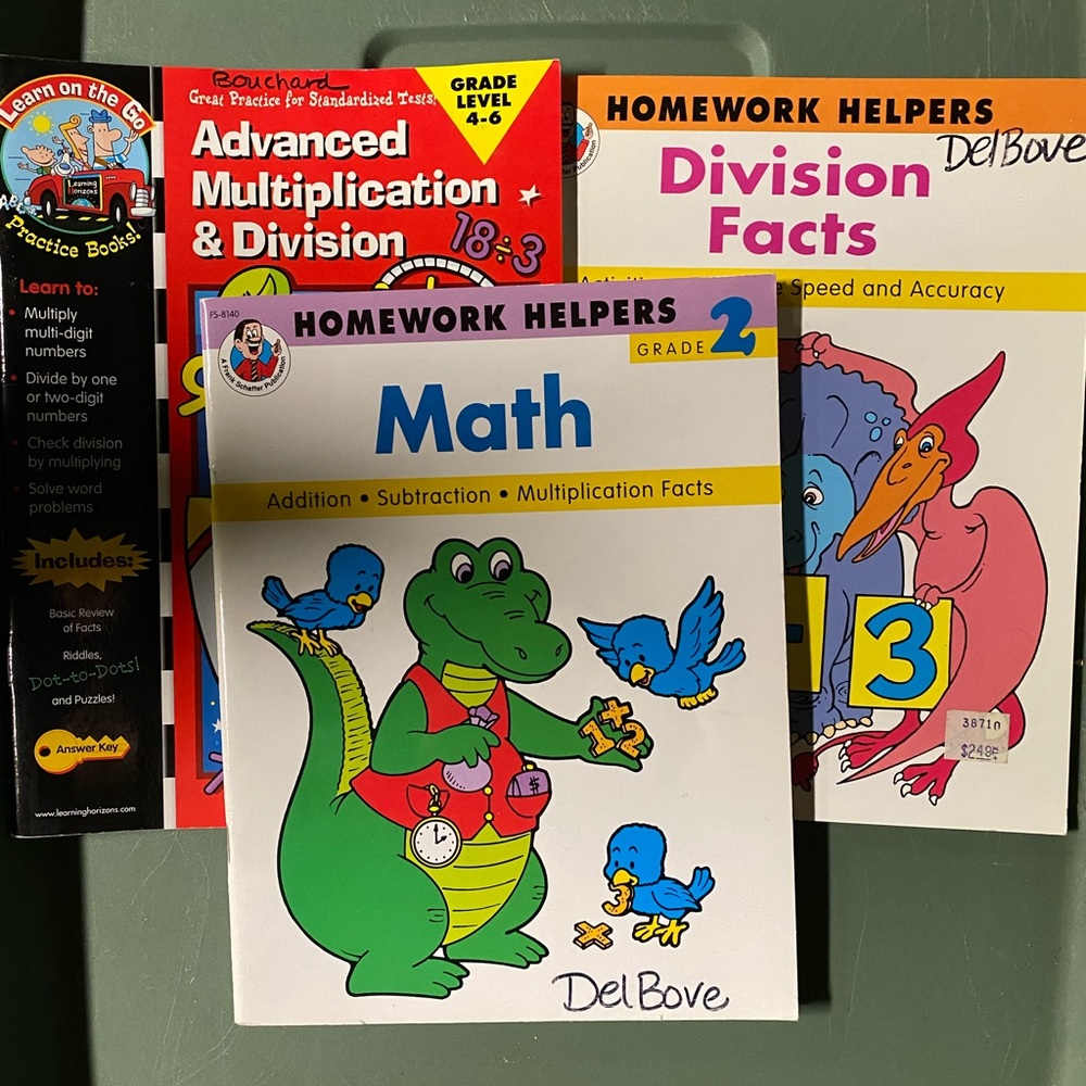 EUC lot of 3 math homework help books